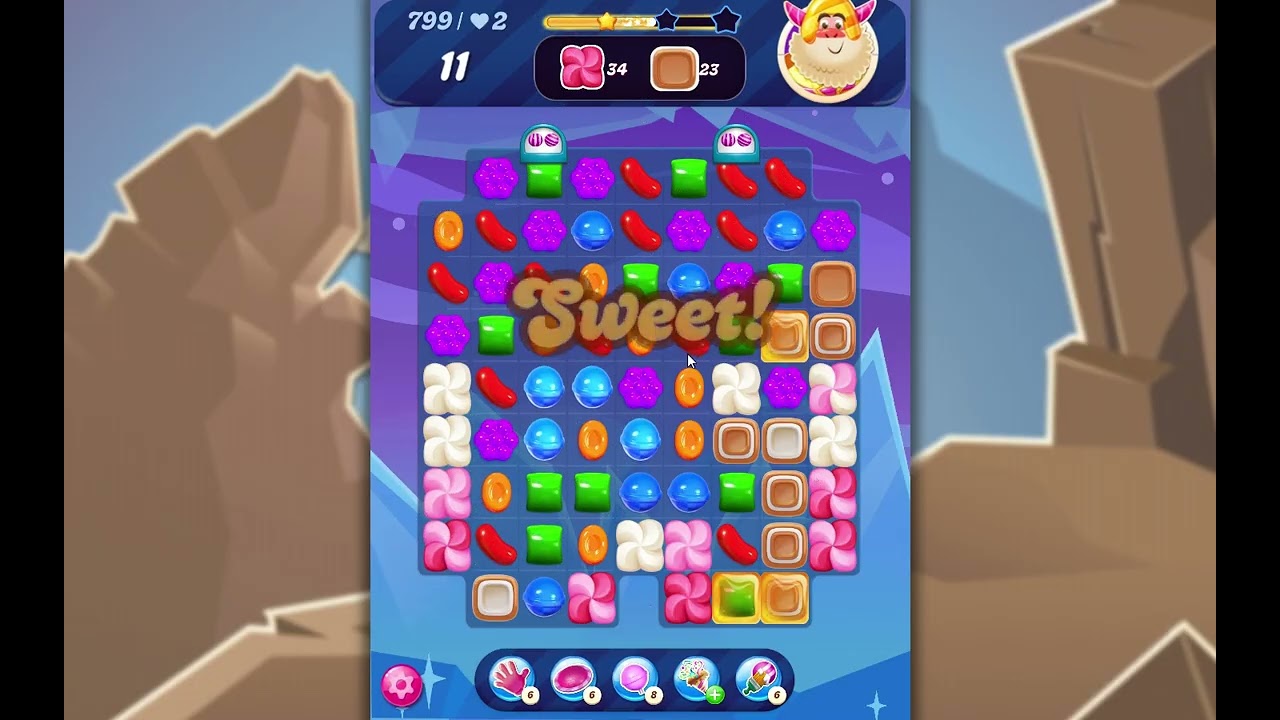 Candy Crush Saga Level 799 - YouTube