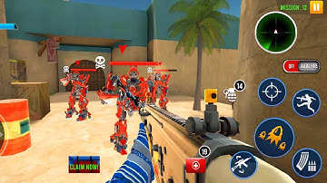 FPS Robot Transform Battle _ Android GamePlay #4