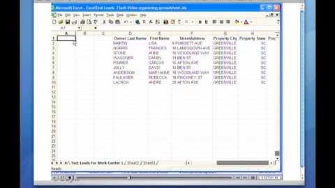 11-1 Organizing Excel spreadsheets including concatenating columns before importing data into WorkCe