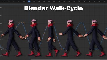 Walk Cycle Tutorial in Blender with Graph Editor Tips (3d Animation)