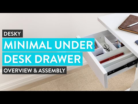Desky Minimal Under Desk Drawer Assembly