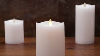 Luminara LED Flameless Pillar Wax Candle - Real Flame Effect! screenshot 4