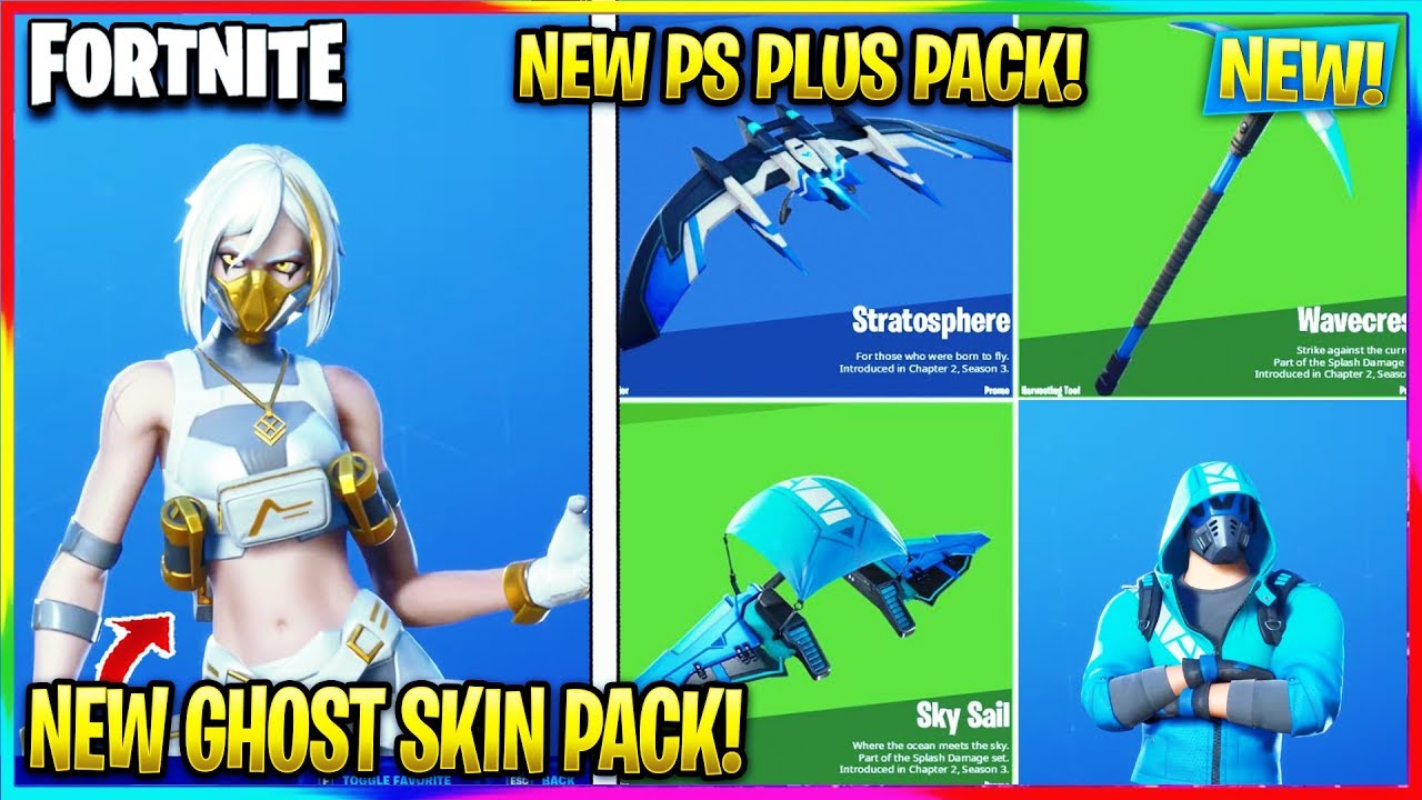 Fortnite New Ghost Skin Pack Ps Plus Pack 10 Fortnite Battle Royale News Youtube