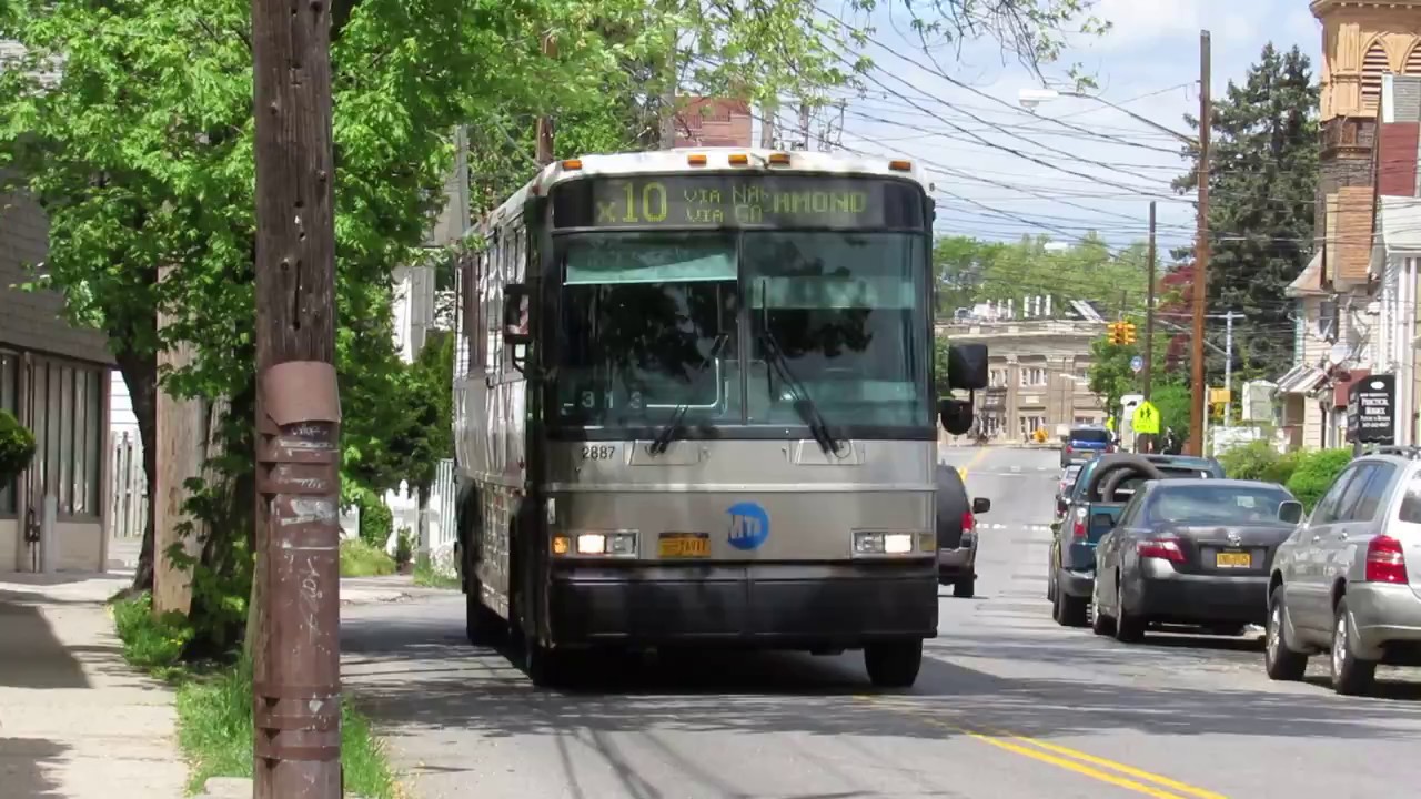 MTA NYCT Bus: MCI D4500 #2887 on the X10 - YouTube
