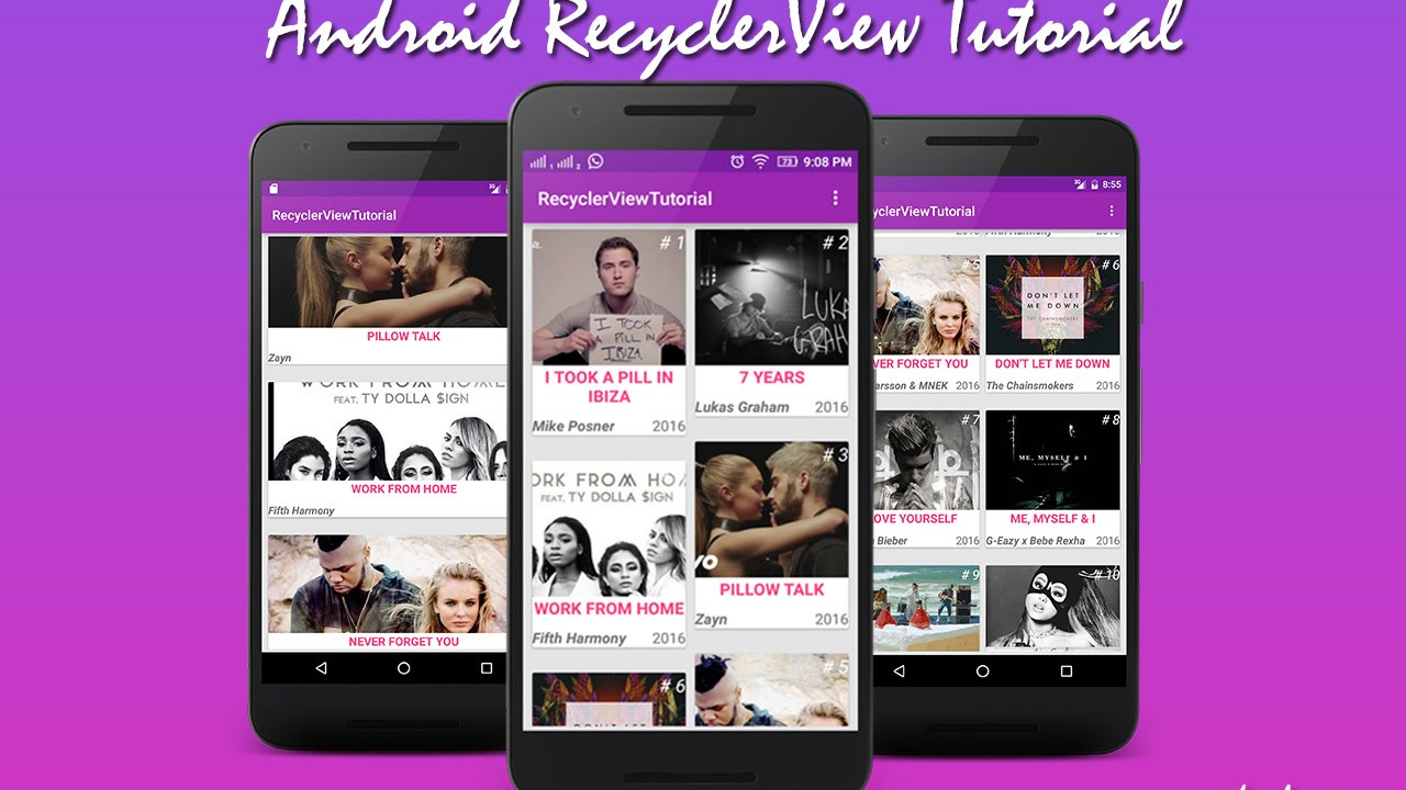 Android Recyclerview Tutorial Example Demo