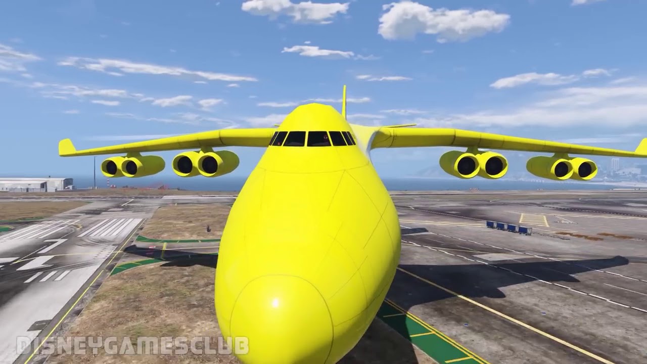 Spiderman Disney Cars Lightning McQueen Cars Cargo Plane Transportation