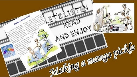 Making a mango pickle #Class 6 #English #Kerala Syllabus