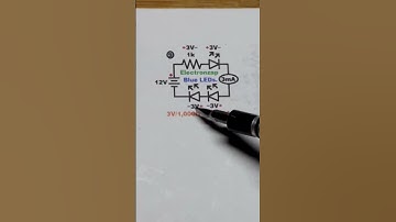 Why 3 Series Blue LEDs Current Was Off A Bit From Calculations #schematics #circuitdesign #howto