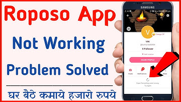 Roposo App Not Working Problem Solution | Roposo App Something Went Wrong Problem Fix