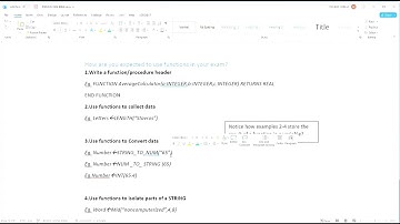 CIE AS-Level Computer Science 9618 Paper 2: Functions+Procedures-using built in functions