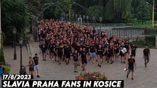 SLAVIA PRAHA FANS IN KOSICE || Dnipro vs Slavia Praha 17/8/2023