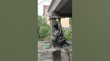 Cột Vuông Đẹp .#shorts . góc xây dựng Thi công xây dựng