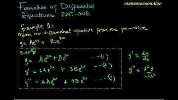 4_ODE formation of Differential Equations part one