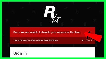 Helaas kunnen we uw verzoek op dit moment niet verwerken Rockstar Games (2026 FIX)