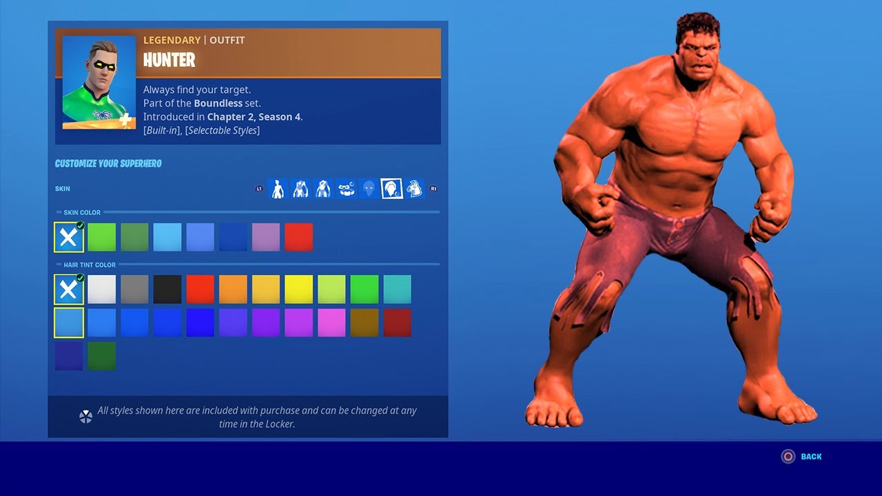 Skin) Red Hulk Skin - Roblox