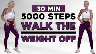🔥5000 STEP Indoor Challenge🔥| No Equipment, No Jumping, Home Workout, Knee Friendly!🔥