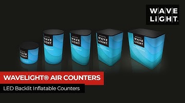 WaveLight® Air LED Backlit Inflatable Counters
