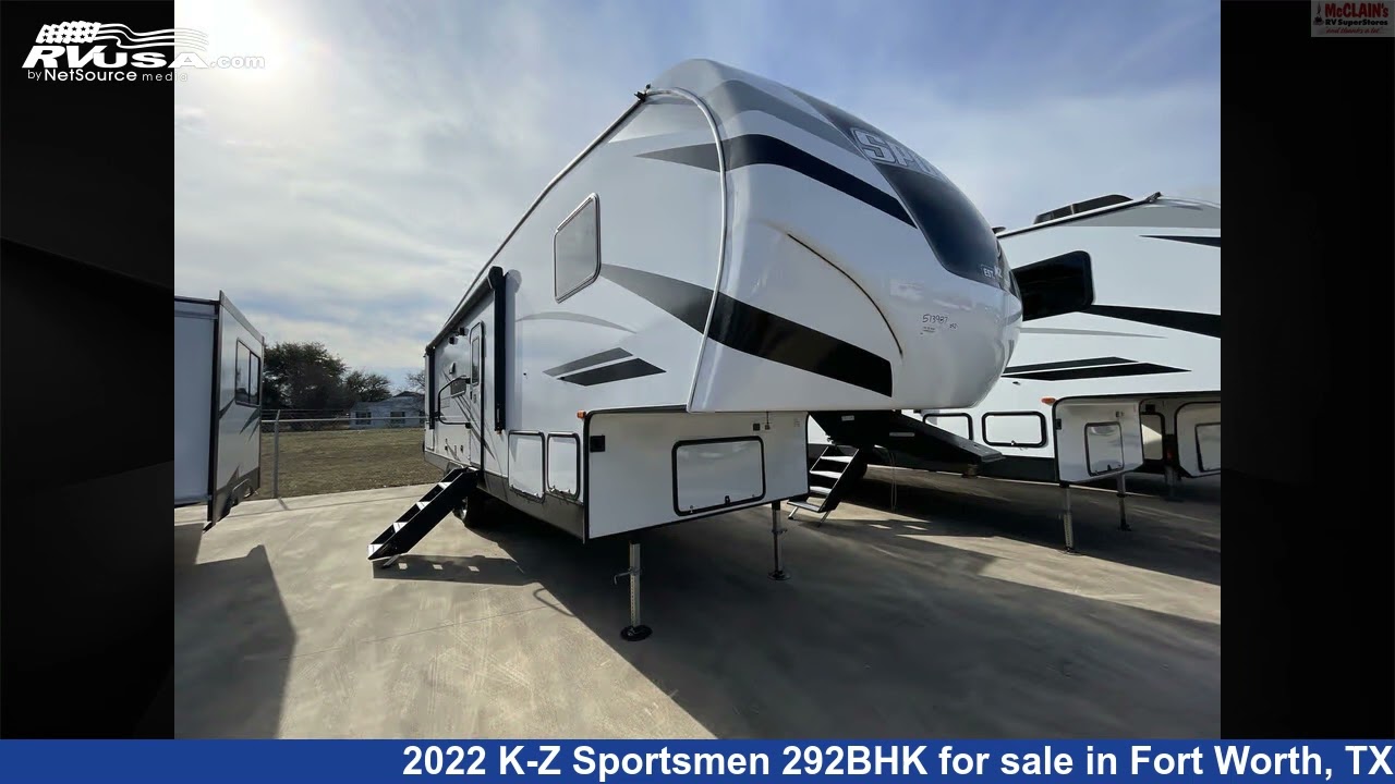 Marvelous 2022 K-Z Sportsmen 292BHK Fifth Wheel RV For Sale in Fort Worth,  TX | RVUSA.com - YouTube