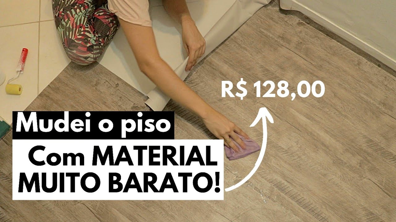 COLOQUEI PISO EM MANTA GASTANDO POUCO