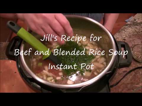Recipe for Beef & Rice Medley Soup | Instant Pot Recipe