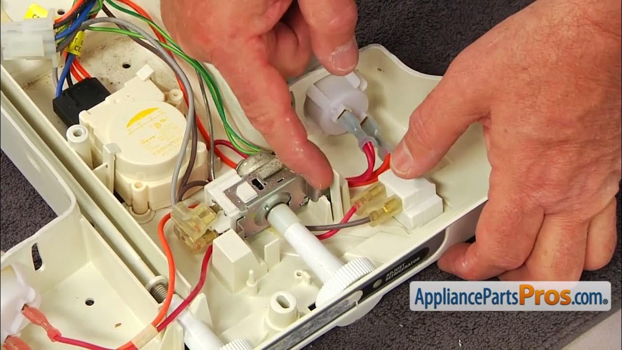 How To GE Refrigerator Temperature Control WR09X26874 YouTube