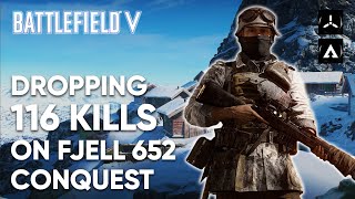 Battlefield 5: Conquest Fjell 652 Gameplay (No Commentary)