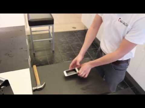 Hammer Test / Drop Test of new ZAGG invisibleSHIELD Glass on iPhone 5S