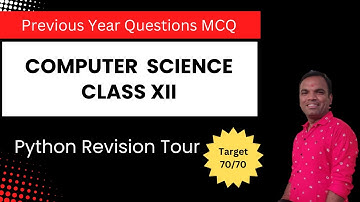 Important MCQ Questions for Revision Tour of Python Class XII | Python revision tour MCQ Class 12