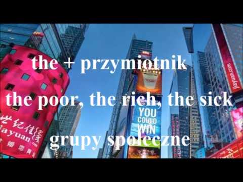 "the" + przymiotnik !!!!!! -  tworzymy grupę ludzi - j. angielski, the poor, the rich