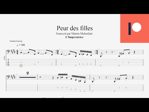 L'Impératrice - Peur des filles (bass tab)
