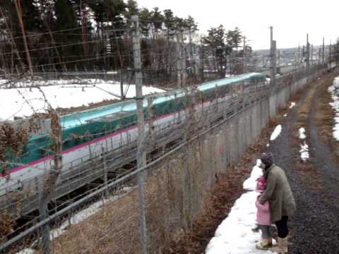 東北新幹線　E5系　はやぶさ３号　北上市通過