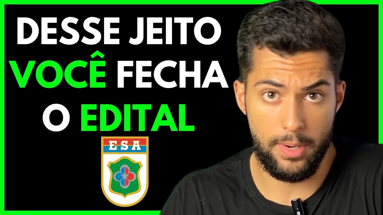 Como organizar os estudos para ESA?