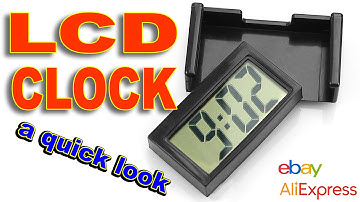 Inexpensive LCD Clock for Car dashboard