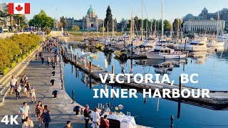 🇨🇦[4k] Inner Harbour, Victoria Downtown ,BC, Canada, 2024