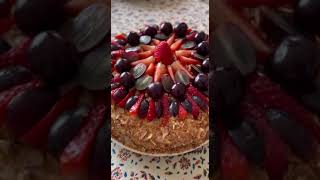 homemade cake cakedecorating freshfood simplicity fruit france napoleoncake napoleon sweet