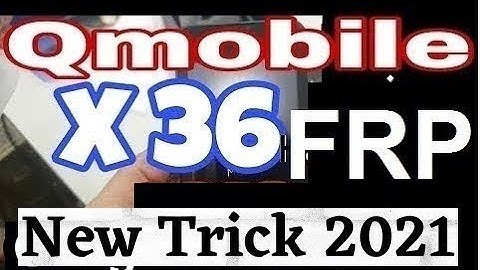 QMobile x36 frp bypass google account without pc 2021