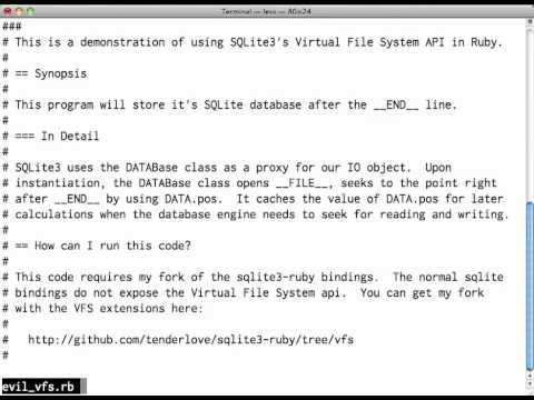 SQLite3 VFS Demonstration