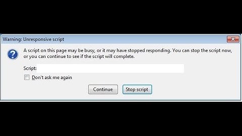 Fix unresponsive script ERROR firefox-windows