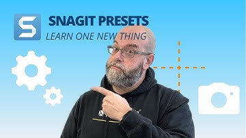 Save Valuable Time With Snagit Presets  | A "Learn One New Thing" Webinar