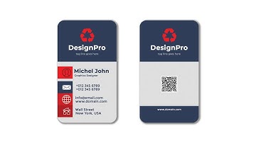 Vertical Business Card design tutorial | Visiting Card Design in Photoshop