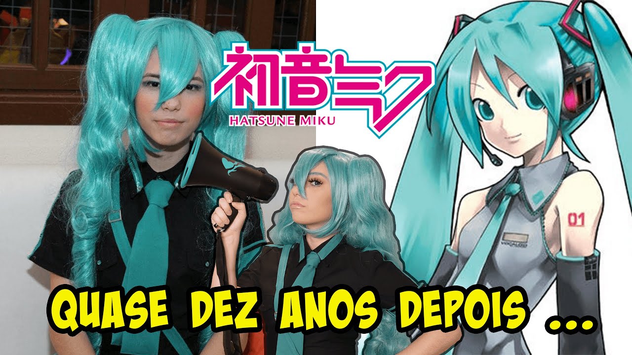 Vestindo meu cosplay de Hatsune Miku depois de quase 10 anos! │Obsidiana