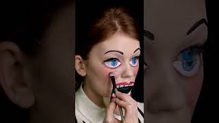 Transforming Into A Perfect Puppet 🎀 #shorts #makeuptransformation #bodyart