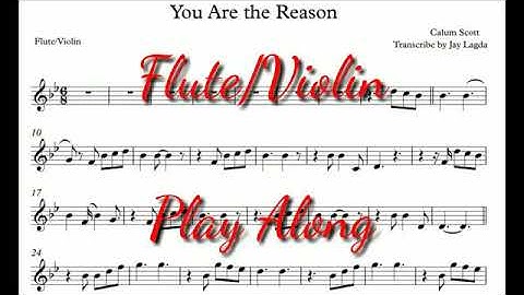You Are The Reason -  Flute/Violin play along