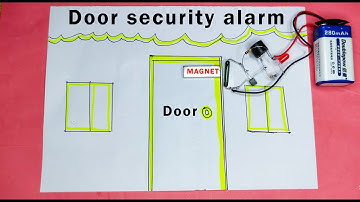 How to make digital Door Chime || Door security alarm || Reed switch & BC547