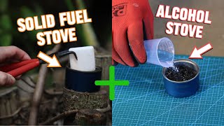 The Ultimate 2-in-1 DIY Mini Stove | Alcohol + Solid Fuel