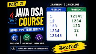Java Number Pattern Programs | Problem-1 & Problem-2 | Number Pattern Series-1 | Part-21