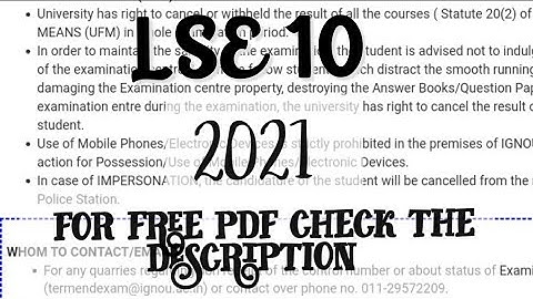 LSE 10 solved assignment 2020-21 in English