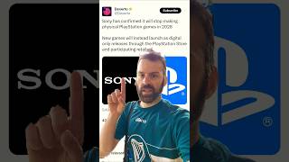 Sony Physical Games ending in 2028 #gaming #shorts #sony