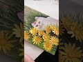 cat and flower - clay flower painting!