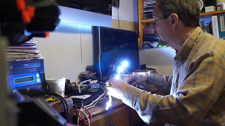 Testing TV Backlight LED strips with 9 volt batteries